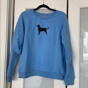 The Black Dog blue crewneck sweatshirt